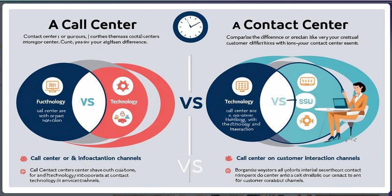 call center vs contact cen