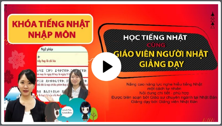 Tiếng Nhật Online Khóa nhập môn